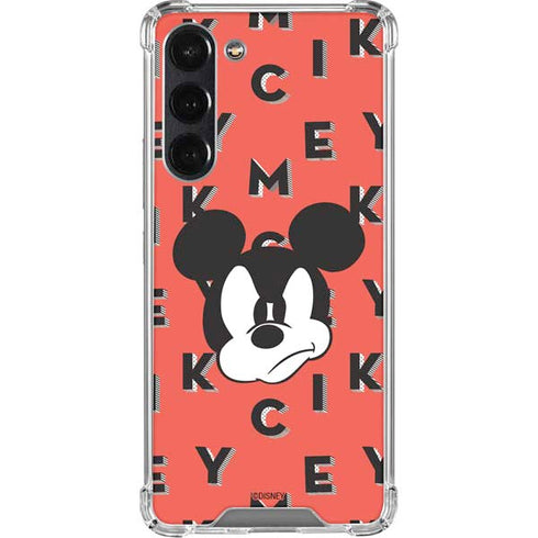 Disney Mickey Mouse Grumpy Face Galaxy S24 FE Clear Case